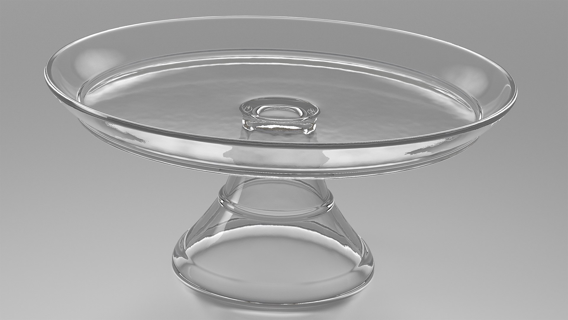 Cake Stand Glass 3D model preview