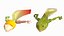 Frog Life Cycle Stages Rigged