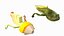 Frog Life Cycle Stages Rigged