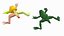 Frog Life Cycle Stages Rigged