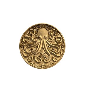 Octopus pendant 3D