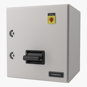 Industrial Electrical Panel 4 3D Model