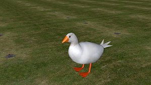 rigged duck 3D model