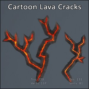 Cartoon Lava Cracks