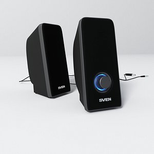 speakers corona 3D model