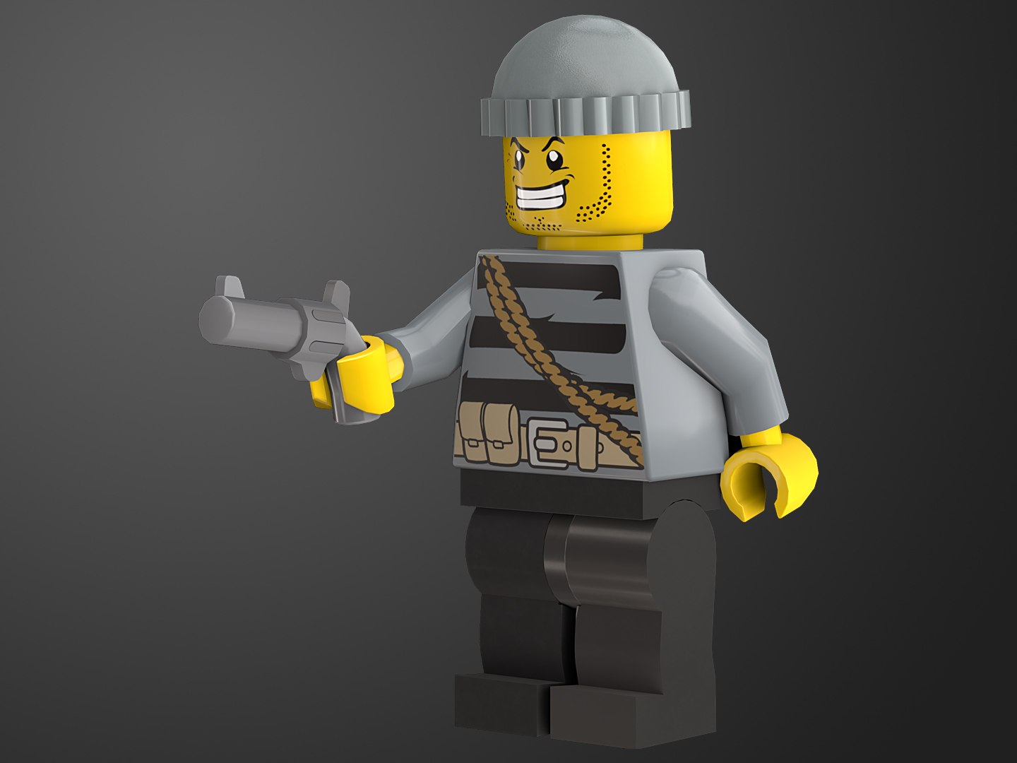 Rigged Ready Robber Lego Character 3D Model - TurboSquid 1435296