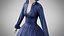 Dress 30 Midnight Blue Velvet With Design