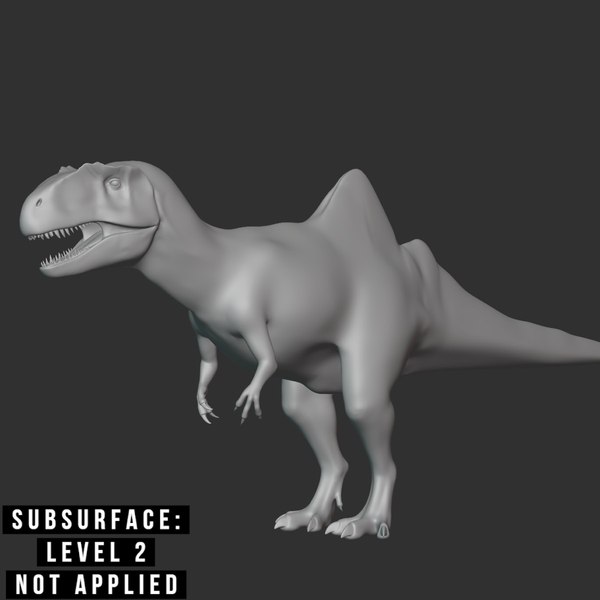 Altispinax Basemesh Low Poly model