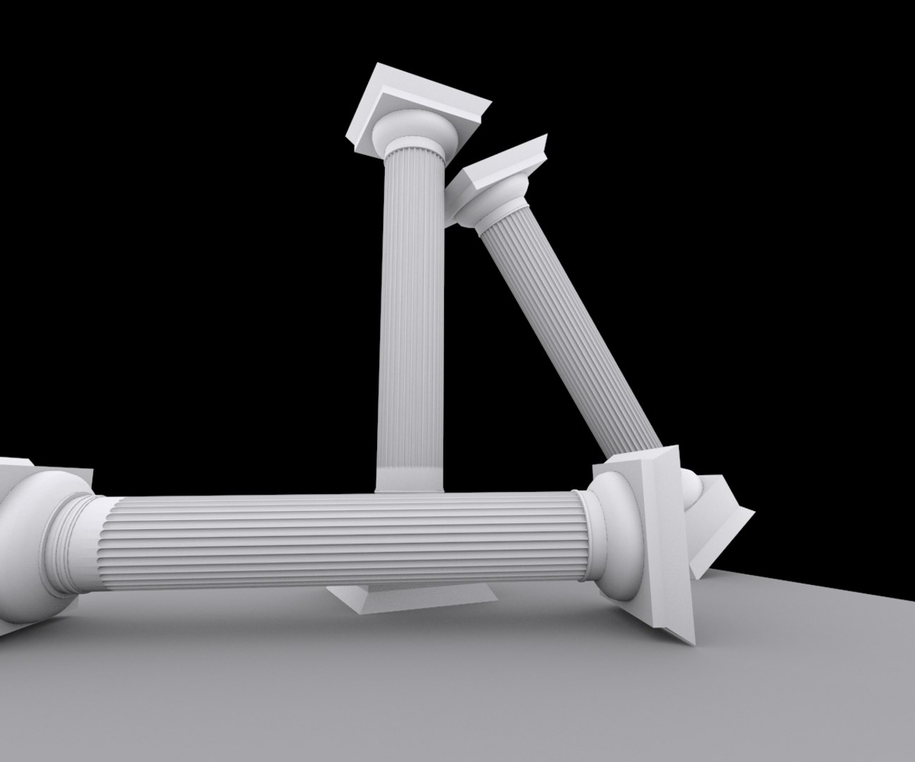 classical column 3d model