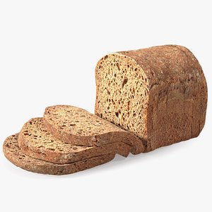 Bread Sliced 3D model