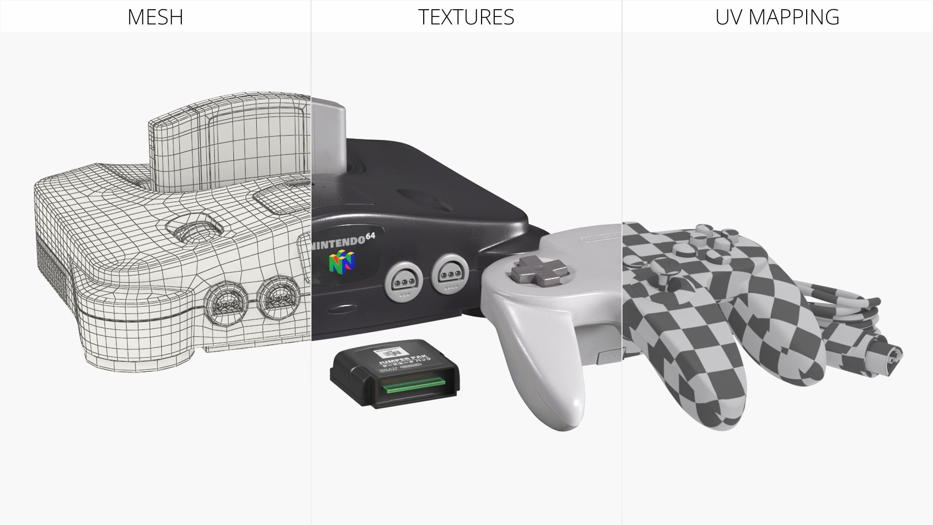 3D Complete Nintendo 64 Game Console Set https://p.turbosquid.com/ts-thumb/Bc/FswZuv/0P/complete_nintendo_64_game_console_set_012/jpg/1772707080/1920x1080/fit_q87/b162b390ff2cc7d8581bef621f3e235d65f418eb/complete_nintendo_64_game_console_set_012.jpg