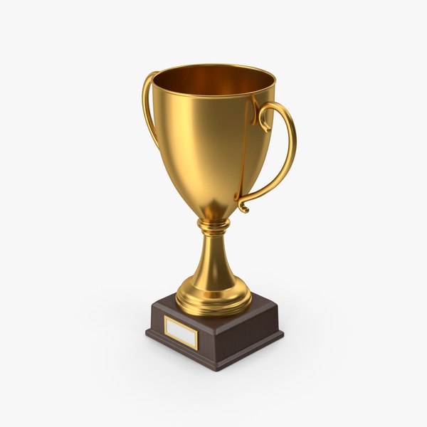 3D Gold Trophy Cup