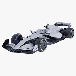 F1 2025 VCARB02 Formula 1 Race Car Low-poly 3D model