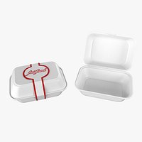 Disposables Take Out Containers Styrofoams (Close&Open)