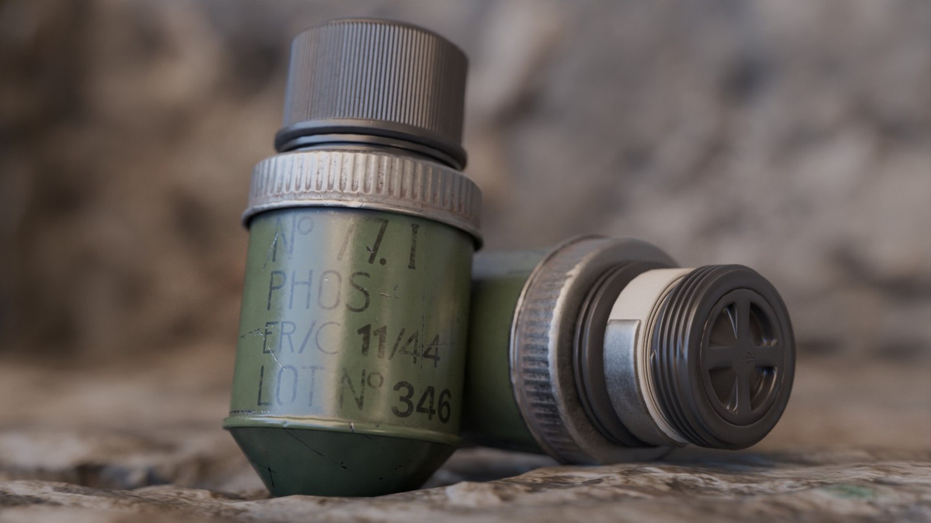 3D model British No77 White Phosphorus Smoke Grenade https://p.turbosquid.com/ts-thumb/Bc/ROUuCF/eK/product03/jpg/1711553959/1920x1080/fit_q87/eeb81d057ca17d08f653190a2c8ccc175b6948d5/product03.jpg
