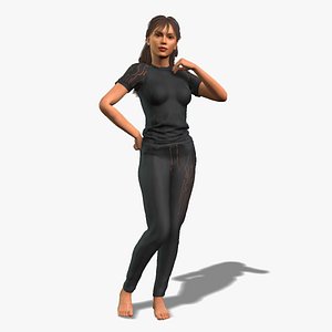 3D High Quality Woman Character for Animation model