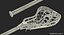 Nike Lunar Elite Womens Lacrosse Stick 3D Model