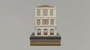 3D Old Istanbul City Building 023