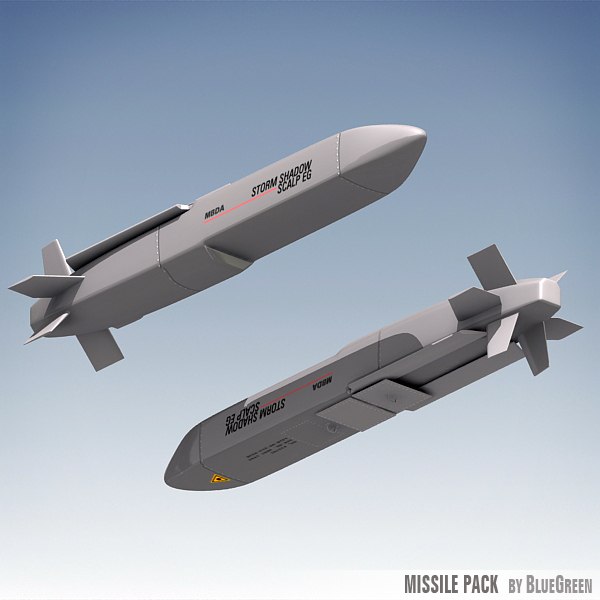 3d model of missile pack