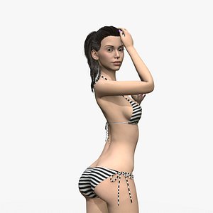 Female Mia - Game Ready - Rigged