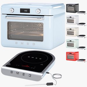 Smeg collection of appliancesset set 1 3D model