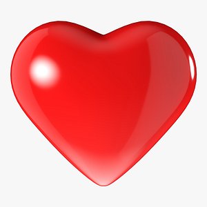 3D High-Poly 3D Love Heart Smooth model