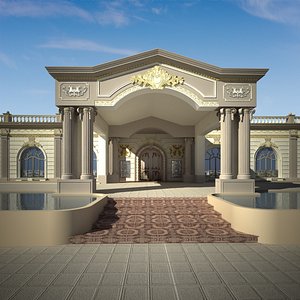 exterior majlis building luxury 3D