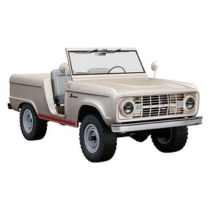3D Ford bronco 1969 roadster U13