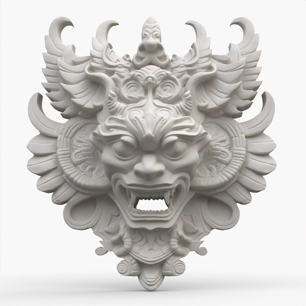 Balinese Demonic Relief 5 3D model