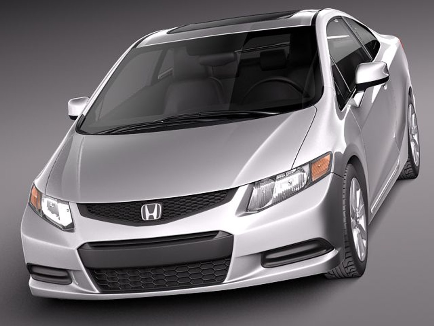 Honda Civic Coupe Usa 3d C4d