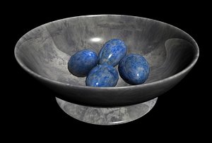 free bowl eggs 3d model