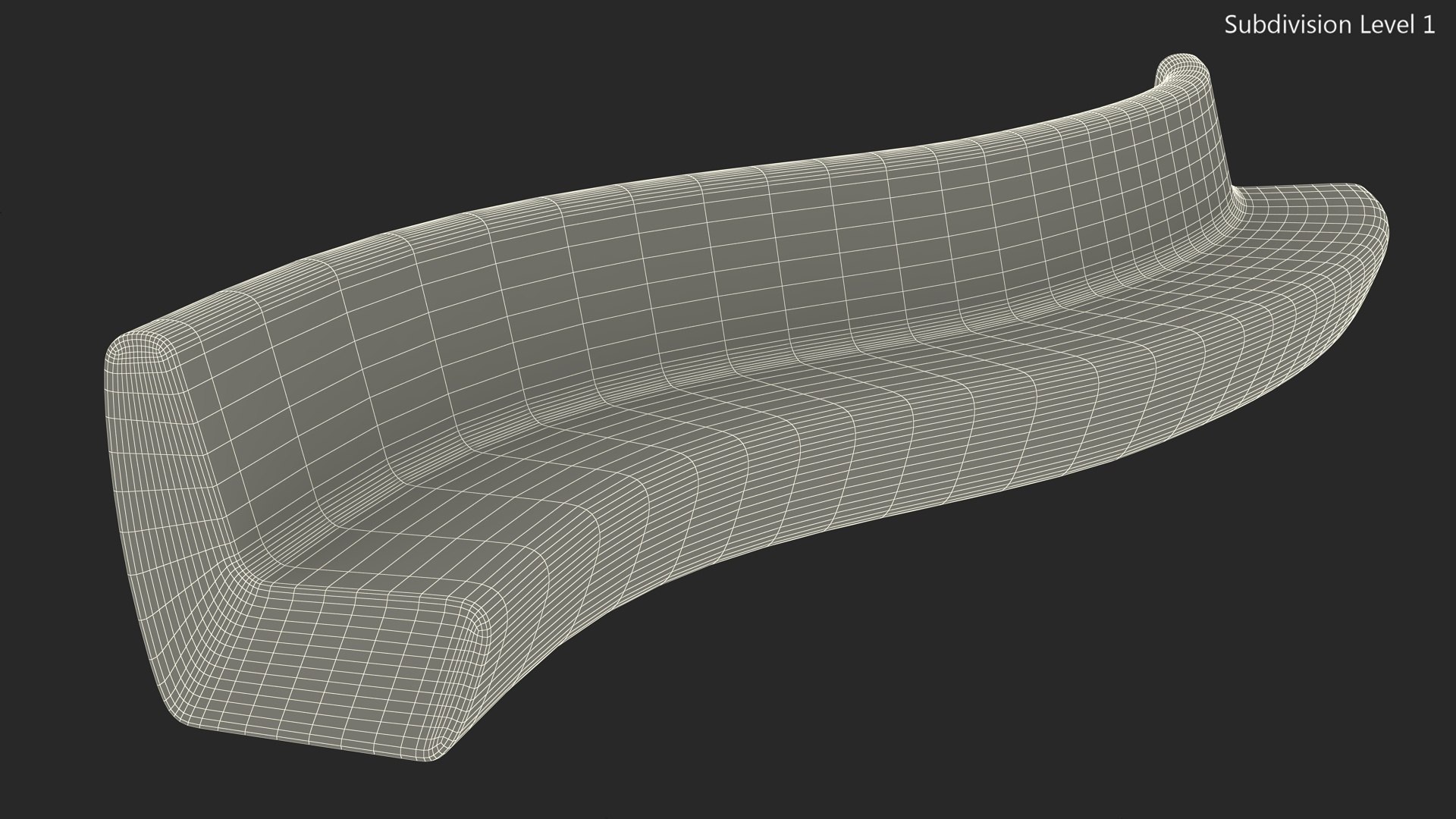 Wave Bench 3D Model - TurboSquid 2309995