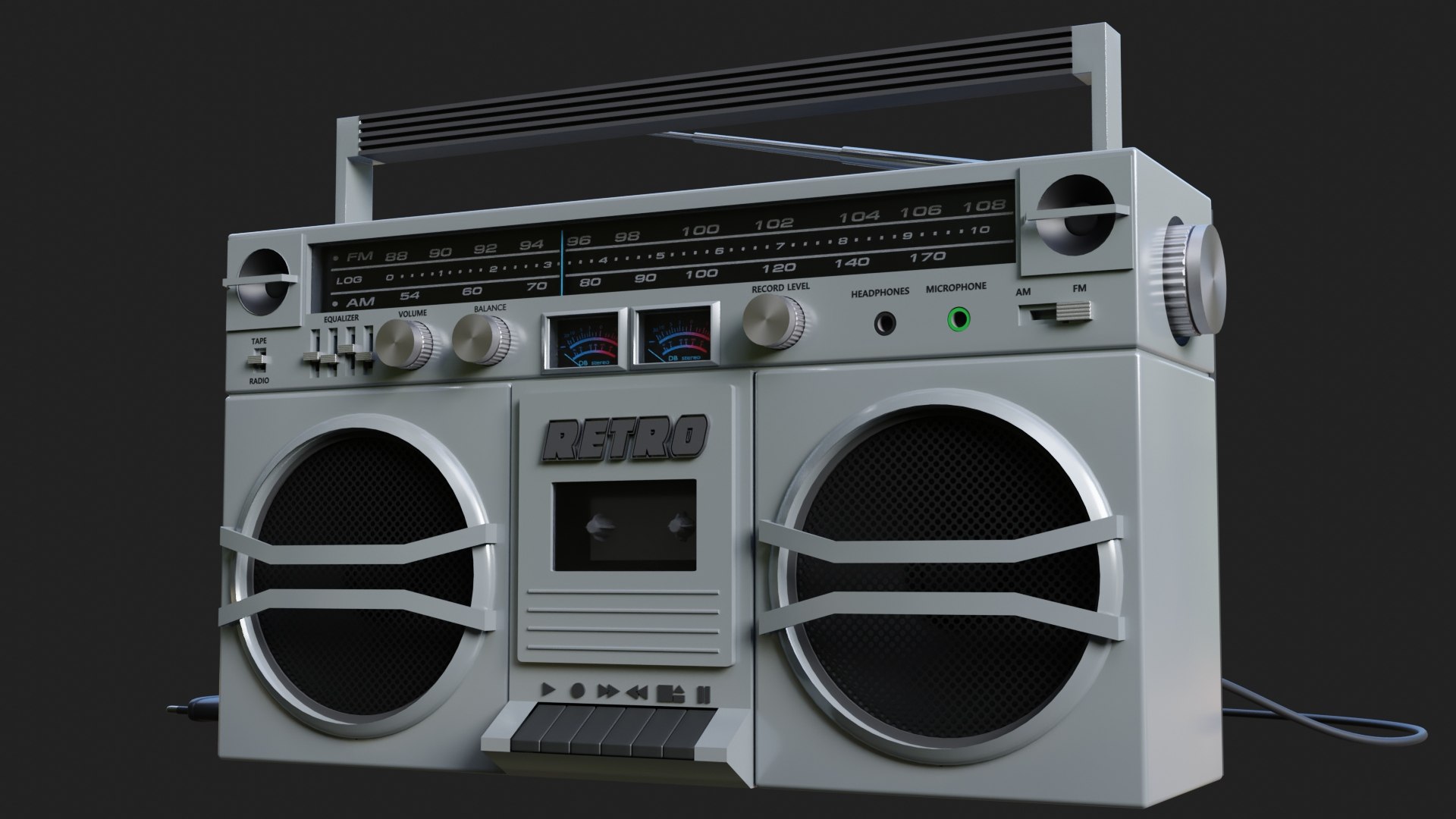 Tape Recorder Deck 3D - TurboSquid 1711837