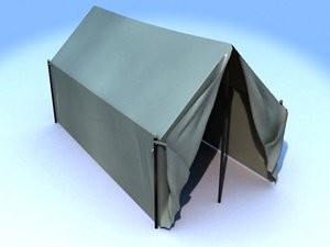 civil war tent 3d model