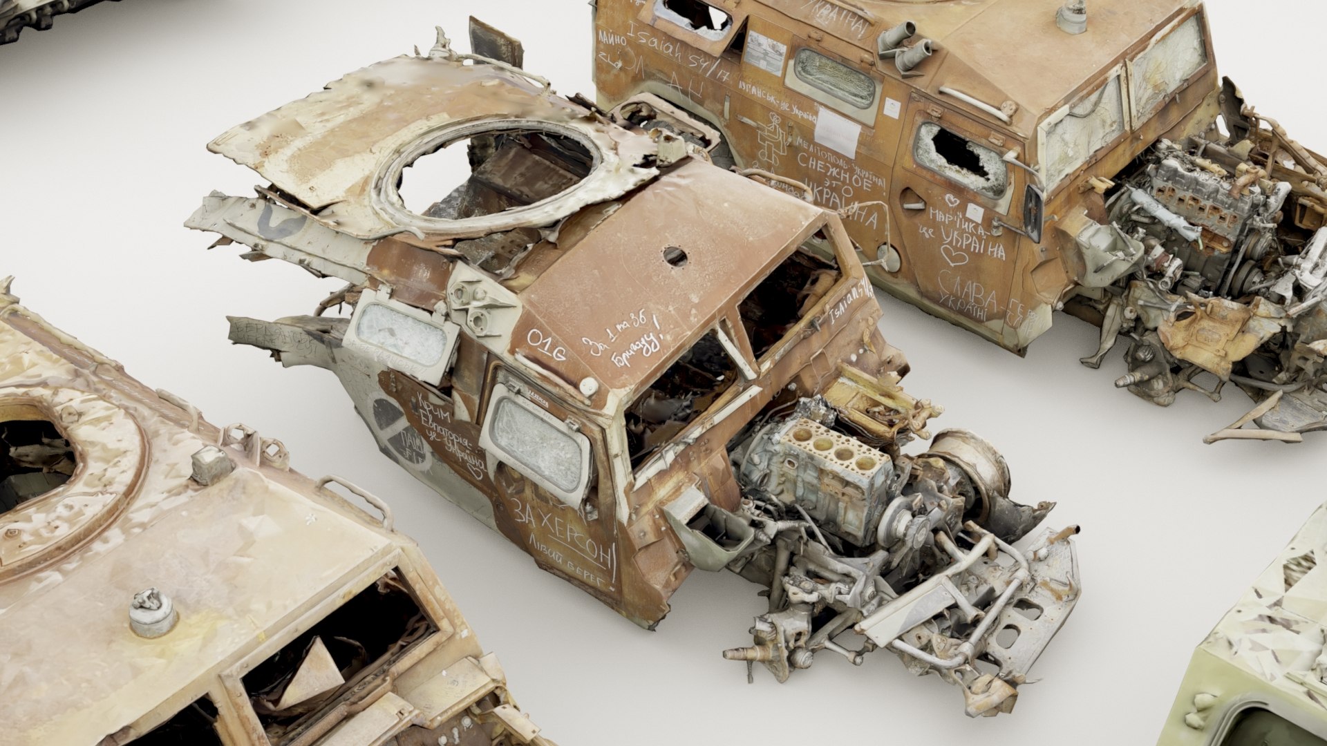 3D Destroyed russian armored vehicles Vol2 https://p.turbosquid.com/ts-thumb/Bd/7A6D8s/Hq/364_destrmilitary_vol2_0012/jpg/1697909154/1920x1080/fit_q87/9b02f5d8a734af9cd7e8b4d72ab92ea7614a1147/364_destrmilitary_vol2_0012.jpg