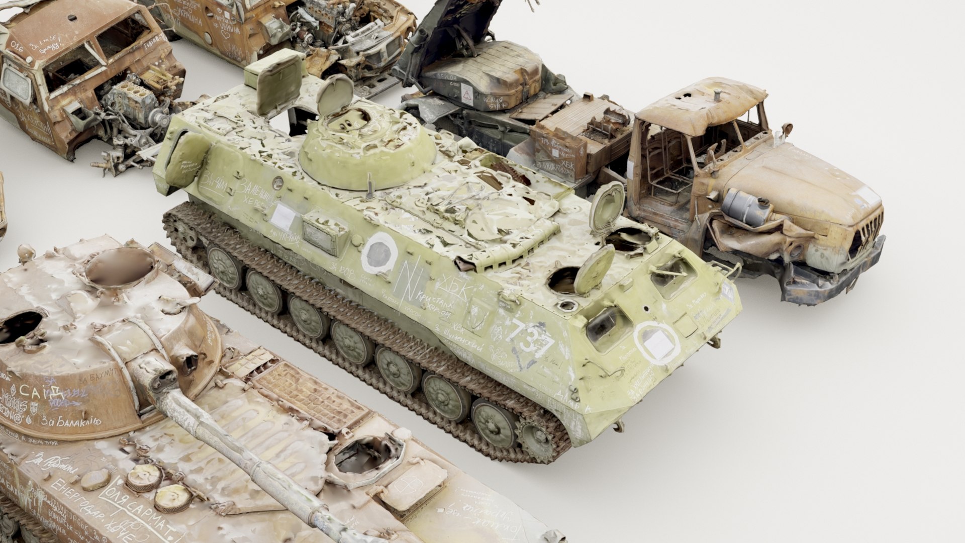3D Destroyed russian armored vehicles Vol2 https://p.turbosquid.com/ts-thumb/Bd/7A6D8s/QK/364_destrmilitary_vol2_0009/jpg/1697909151/1920x1080/fit_q87/6e747c86f3a61ebe4e052547f897912c16240b96/364_destrmilitary_vol2_0009.jpg