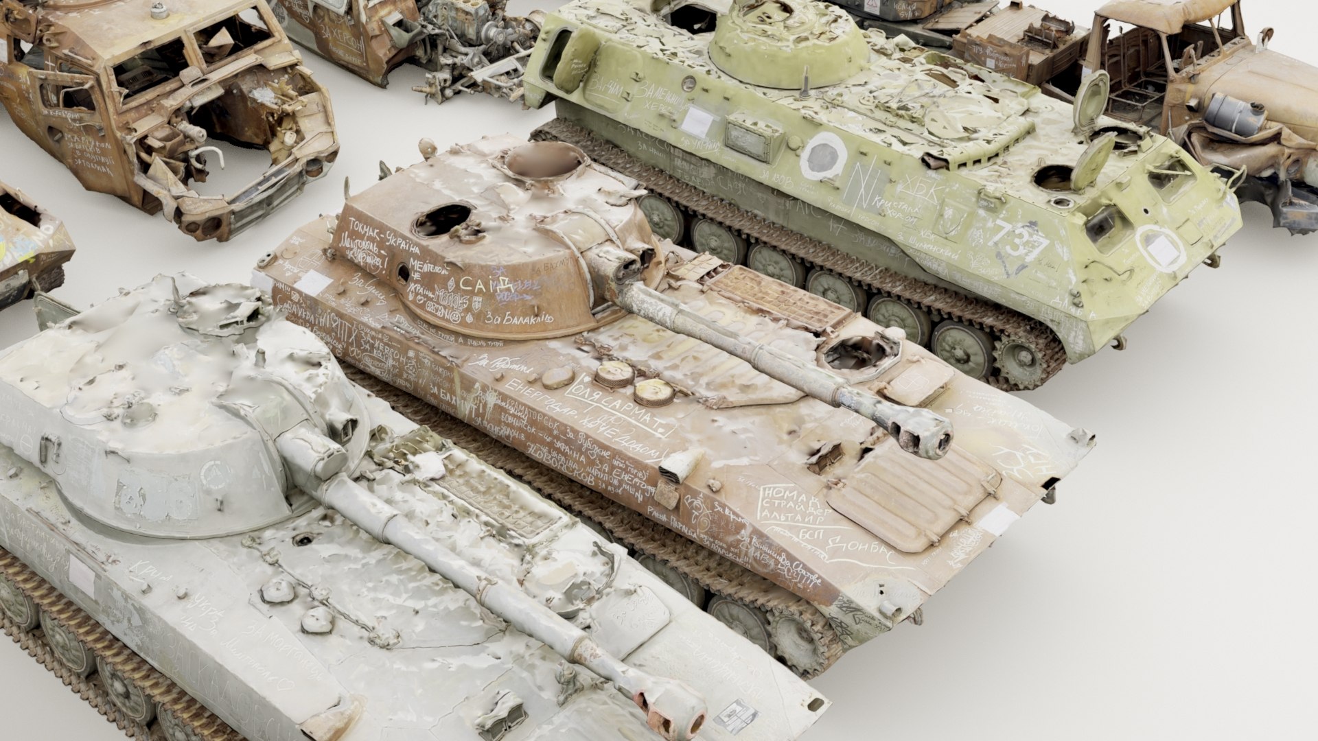 3D Destroyed russian armored vehicles Vol2 https://p.turbosquid.com/ts-thumb/Bd/7A6D8s/eg/364_destrmilitary_vol2_0008/jpg/1697909149/1920x1080/fit_q87/e11f951af462d95858cb7afd937168026a58a31f/364_destrmilitary_vol2_0008.jpg