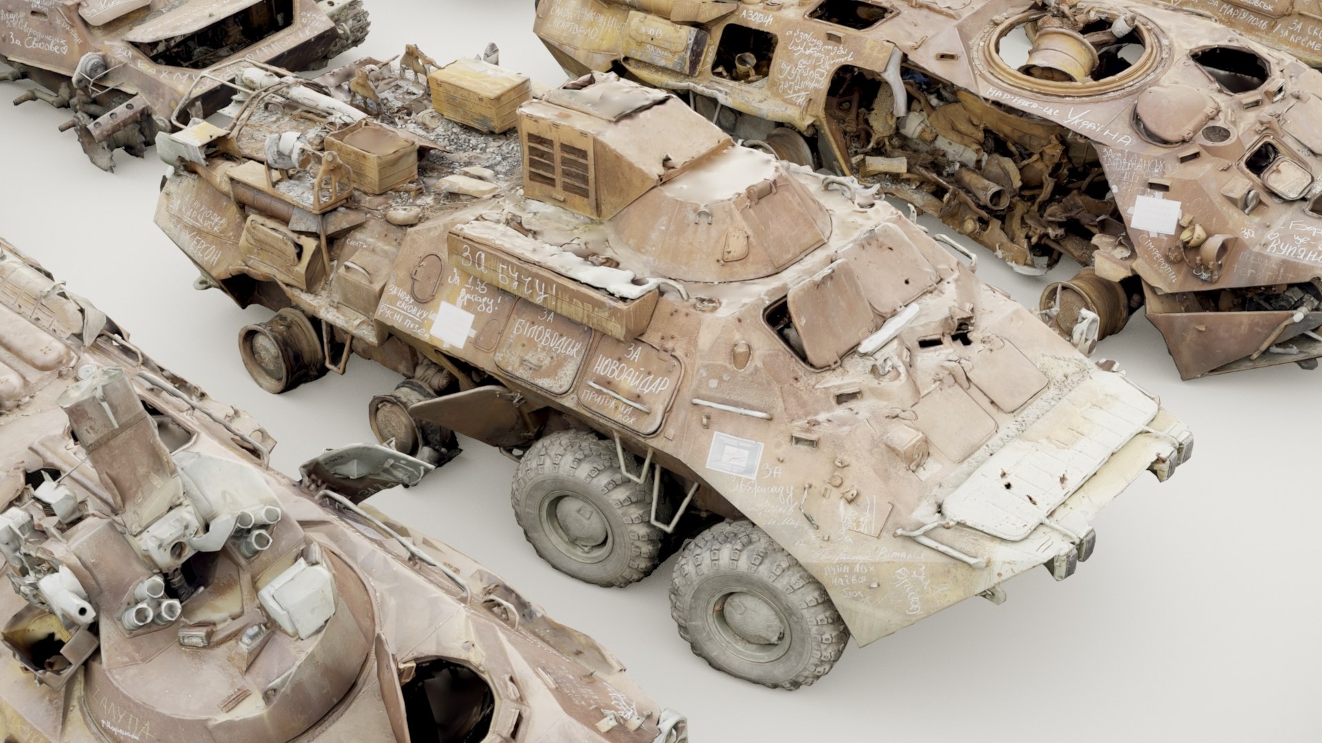 3D Destroyed russian armored vehicles Vol2 https://p.turbosquid.com/ts-thumb/Bd/7A6D8s/fB/364_destrmilitary_vol2_0017/jpg/1697909168/1920x1080/fit_q87/c16f97fbf404241f28053a76846fe5ca3e882ae7/364_destrmilitary_vol2_0017.jpg