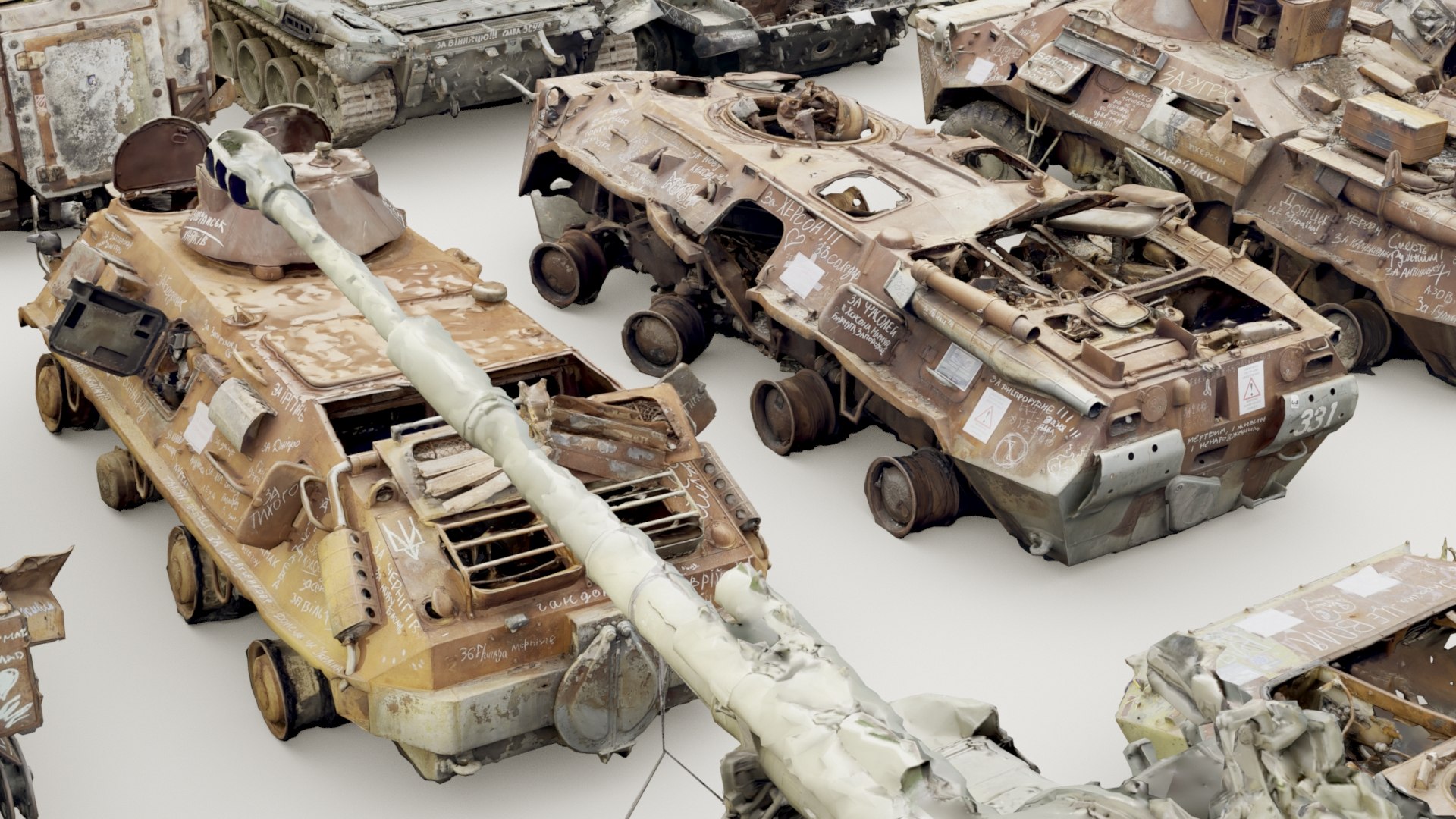 3D Destroyed russian armored vehicles Vol2 https://p.turbosquid.com/ts-thumb/Bd/7A6D8s/xM/364_destrmilitary_vol2_0038/jpg/1697909188/1920x1080/fit_q87/8d630df84ec6742d52539d5dbfc6f09d0cbaab54/364_destrmilitary_vol2_0038.jpg