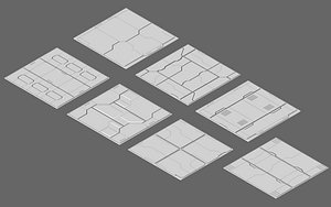 ceiling hull wall 3d obj