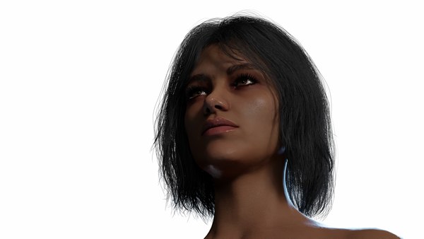 Photorealistic Human - nina Rigged 3d Model for Blender 3D model