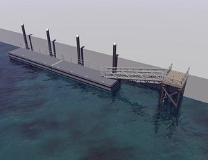 Marine floating dock