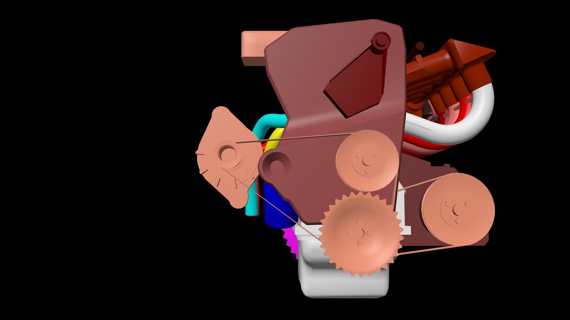 3D car engine - TurboSquid 2086906