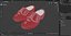 Sapatos tamancos vermelhos holandeses