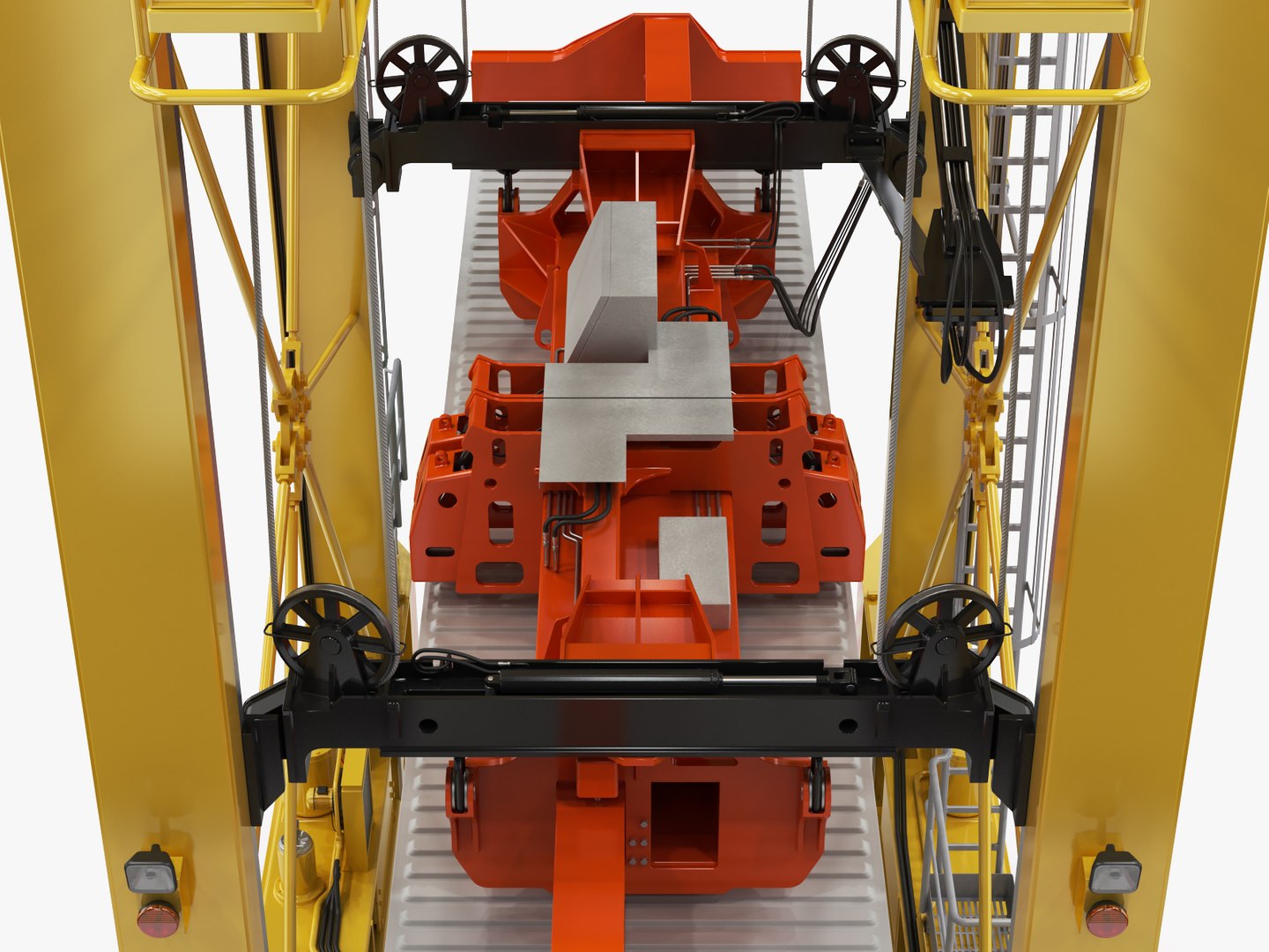 Straddle Carrier Generic 3D Model - TurboSquid 1407792