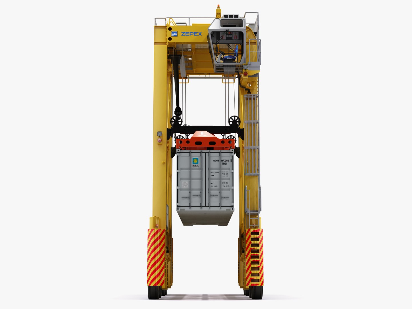 Straddle Carrier Generic 3D Model - TurboSquid 1407792