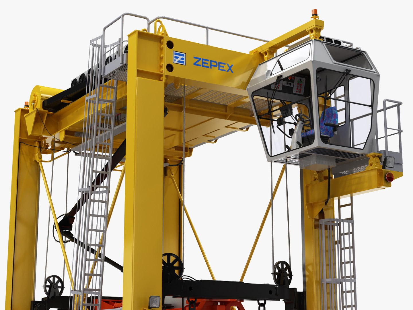 Straddle Carrier Generic 3D Model - TurboSquid 1407792