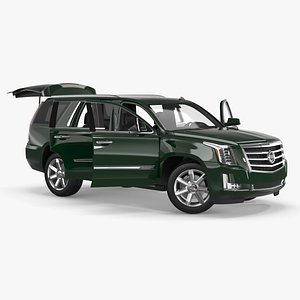 Cadillac Escalade SUV Rigged 3D model
