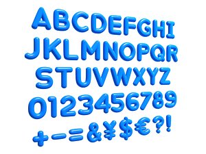 letter alphabet 3D