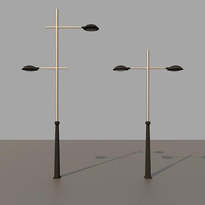 2x Modern street lights
